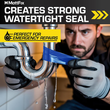 Self Fusing Silicone Tape – 1"x10’ – Waterproof Tape for Emergency Repairs | Weatherproof, Heat and Chemical-resistant – For Plumbing, Pipes and Hoses repairs, Automotive, Electrical & Outdoor Use