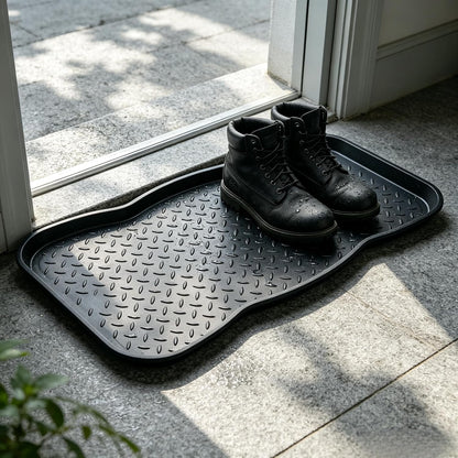 Boot Trays, Waterproof Shoe Mats for Entryway Indoor | Multi-Purpose Trays for Boots, Shoes, Garden, 28×14.5 Inch