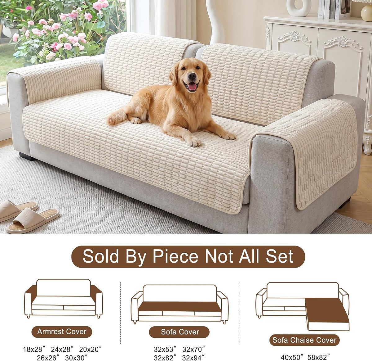 Foxdecor Couch Arm Covers for Sofa Arm Chair Covers Set of 2