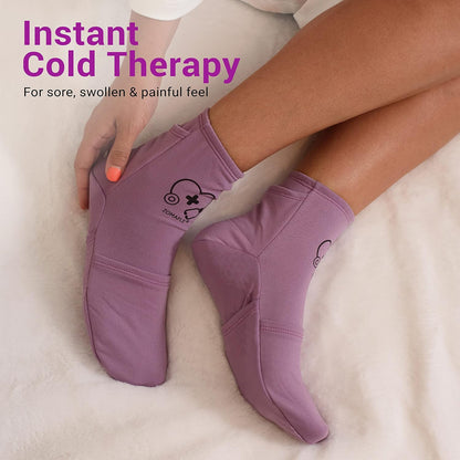 Zomaple Cold Therapy Socks, 2 Gel Packs for Neuropathy & Hot Feet Comfort