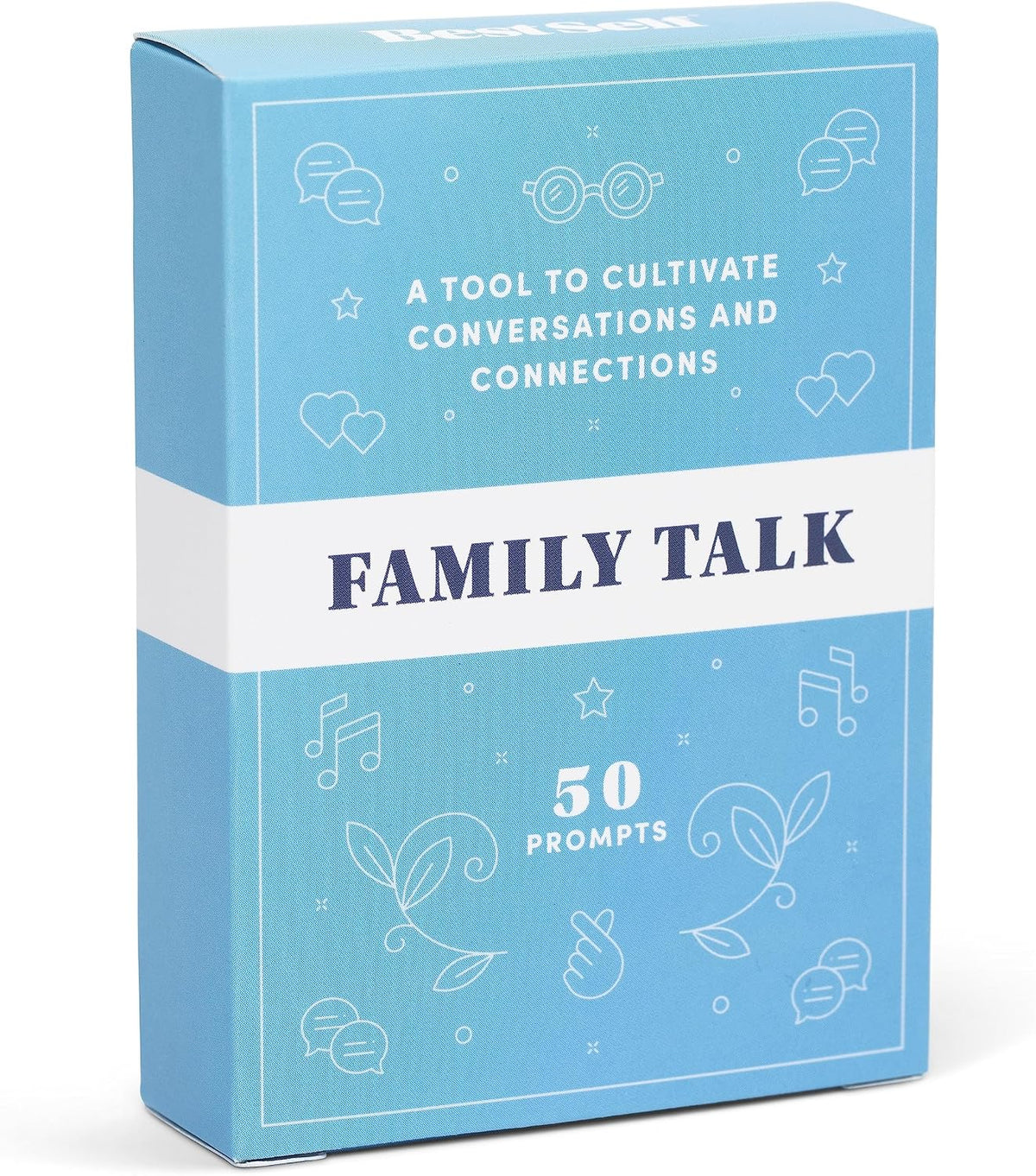 BestSelf Family Talk Deck – 50 Conversation Cards for Kids, Teens & Adults