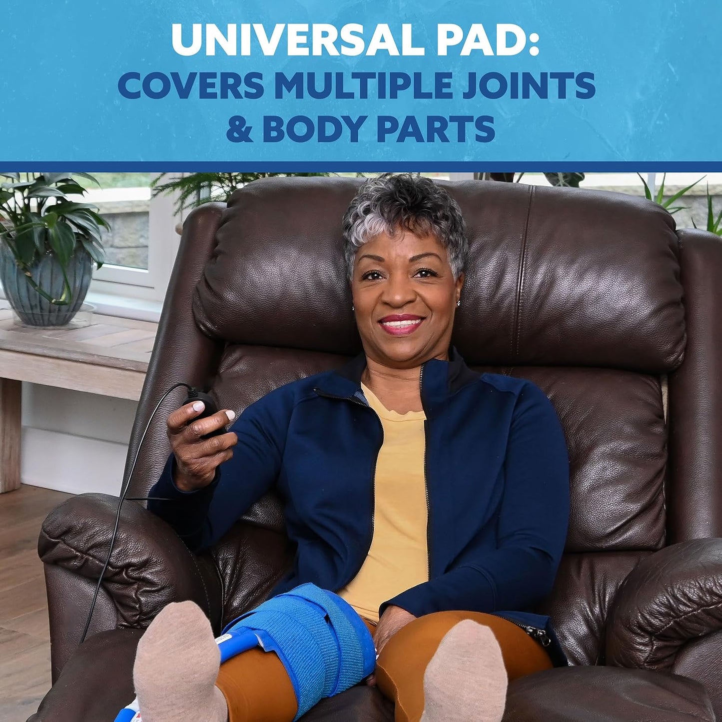 Polar Active Ice® 3 in 1 Knee, Ankle, & Elbow Therapy pad 12.5” x 10.5” with Attached Belts. Use only with The Polar Active Ice #AIS Therapy System.