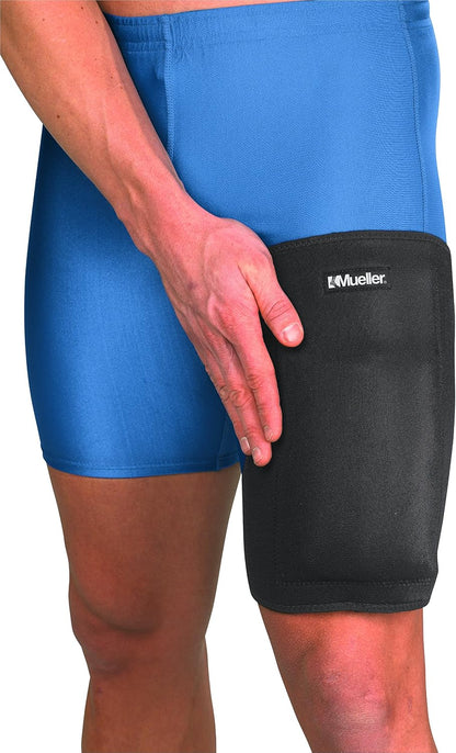 MUELLER Sports Medicine Reusable Cold/Hot Therapy Wrap, Ice Pack, Cold & Hot Packs for Injuries and Pain Relief, Black, Large