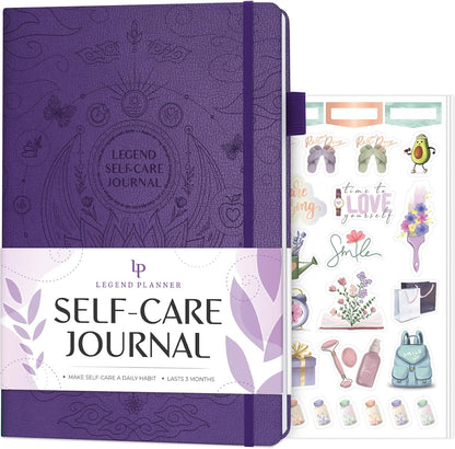Legend Self-Care Journal – Guided Daily Reflection Journal to Support Mental & Physical Health – Daily Mood, Meditation & Personal Development Notebook – 7.1x10.5”, Lasts 3 Months (Turquoise)