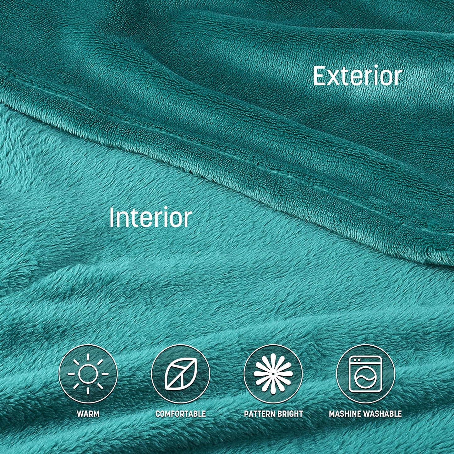 Catalonia Wearable Blanket with Sleeves & Foot Pocket for Adults | Soft Fleece Throw Wrap with Hands-Free Comfort, Perfect for Reading, TV Time & Relaxing, Christmas Gift for Women & Men