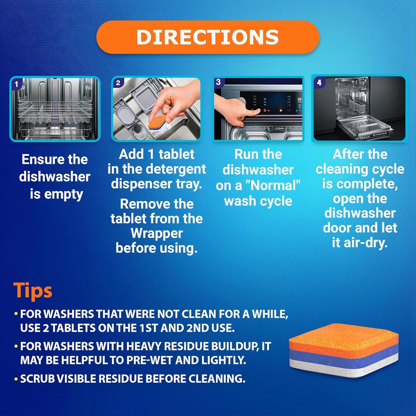 Washing Machine Cleaner Pro Tablets for Pet Owners, 28 Pack, Front/Top Load | Remove Stubborn Pet Hair, Washer Deep Cleaning, Septic Tank Safe, HE Support, Eliminates Pet Smells, Prevents Dander Build-up
