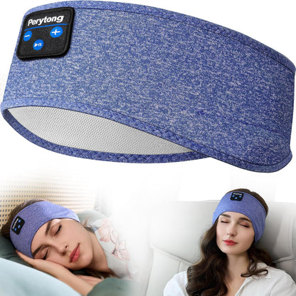 Perytong Sleep Headphones Wireless, Bluetooth Sports Headband Headphones with Ultra-Thin HD Stereo Speakers Perfect for Sleeping,Workout,Jogging,Yoga,Insomnia, Air Travel, Meditation (Grey)