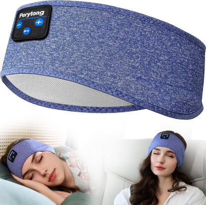 Perytong Sleep Headphones Wireless, Bluetooth Sports Headband Headphones with Ultra-Thin HD Stereo Speakers Perfect for Sleeping,Workout,Jogging,Yoga,Insomnia, Air Travel, Meditation (Grey)