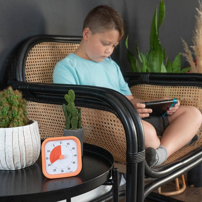 TIME TIMER Home MOD – 60-Minute Visual Timer Home Edition, Silent Operation Study Tool for Kids Desk, Homeschool Supplies, Office & Meetings (Fern Green)