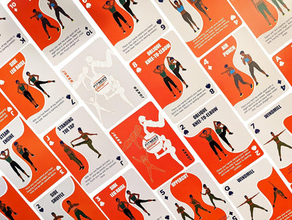 Low-Impact Exercise Playing Cards | 52-Card Deck | Bodyweight | All Fitness Levels | Strength Training and Cardio | at-Home Workout | Family Game Night | Fun