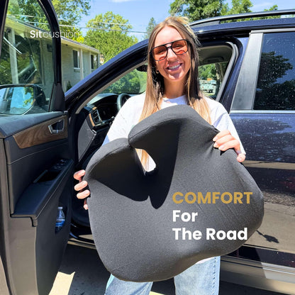 Car Seat Cushion for Driving, Sciatica Pain Relief Car Pillow and Seat Pad