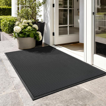 WochiTV Non Slip Drainage Mats PVC Pool Floor Mat 0.23'' Thick Outdoor Indoor Parking Space Mat for Bathroom Garage Basement Backyard Commercial Kitchen 3x16.6Ft