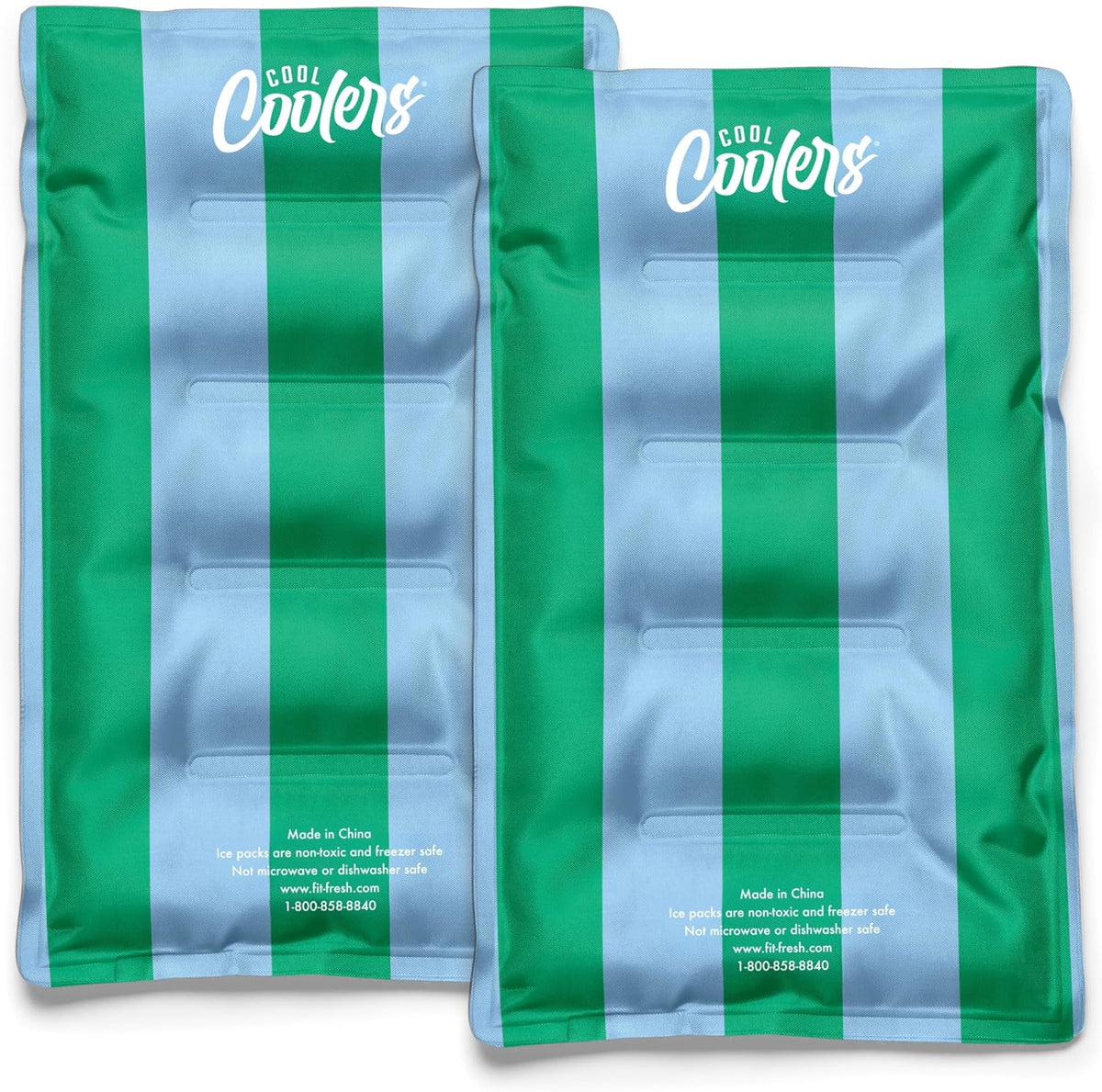 Cool Coolers by Fit & Fresh XL Soft Ice Packs for Coolers & Lunch Bags, 2pk
