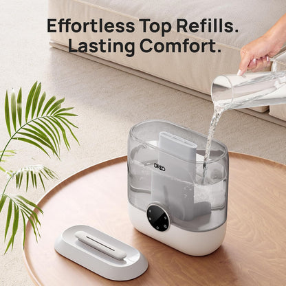DREO 3L Humidifiers for Bedroom, 30H Runtime, 26 dB Quiet, Black