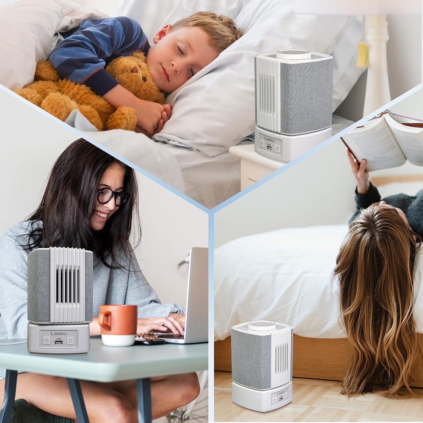 Lasko 8" Slumberbreeze Tabletop Fans