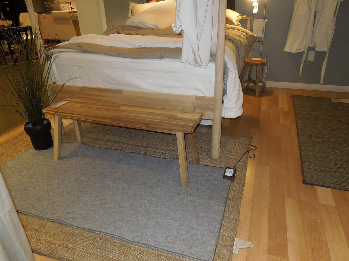 Hot Carpet Under Rug Instant Radiant Floor Heater Electric Mat Heated Area Rug Great for Yoga (720 Watt 92" x 76.5" Inches) Made in Seattle WA