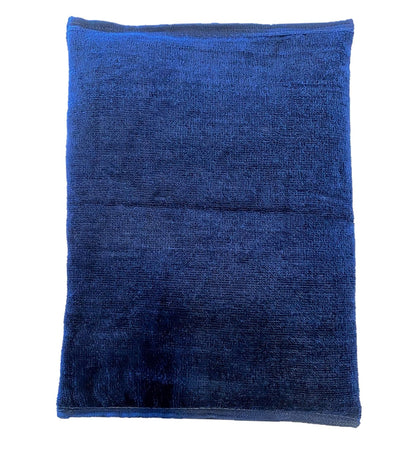 Microwavable Heating Pad, Rice Filled, Plush Cotton Cover, Natural, No Scents Added, Handcrafted in the USA, Back, Neck Pain, Arthritis, Cramps (Navy Blue)