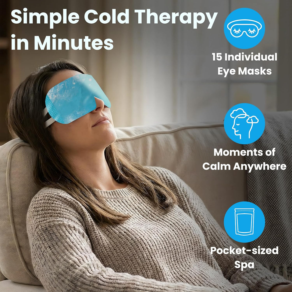 Eye Serenity Steam Eye Mask, Heated Eye Mask Fast Relief for Stye Unscented