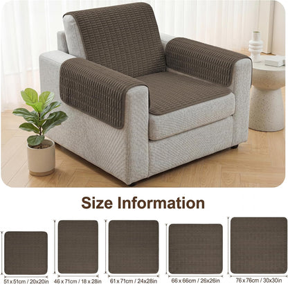 Foxdecor Couch Arm Covers for Sofa Arm Chair Covers Set of 2