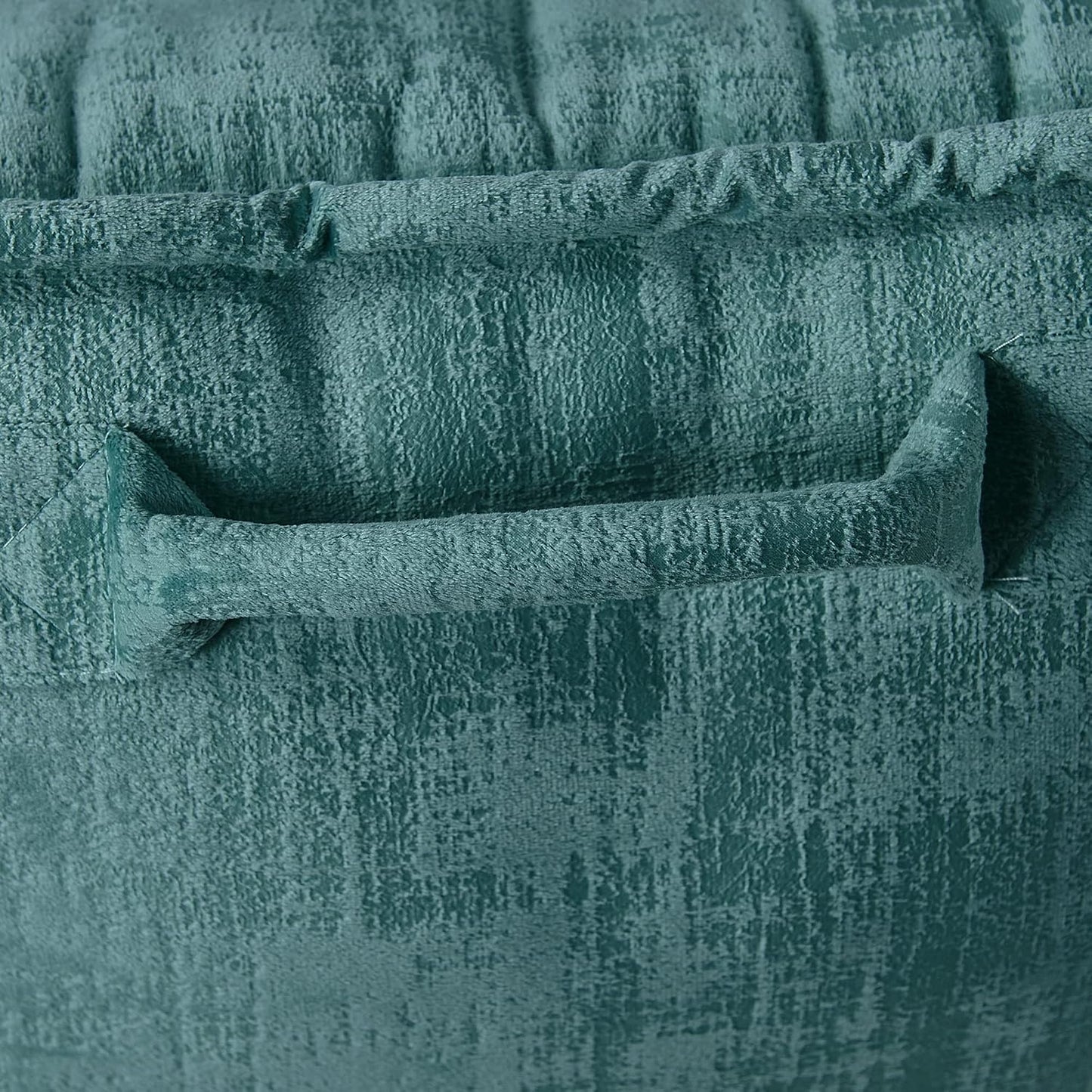 DIY Assembly Art Velvet Backrest Reading Bed Rest Pillow with Arms & Pockets, 18" H for Sitting in Bed Couch Sofa, Back Support Cushion with Removable Cover, 20"x18"x17", Aqua
