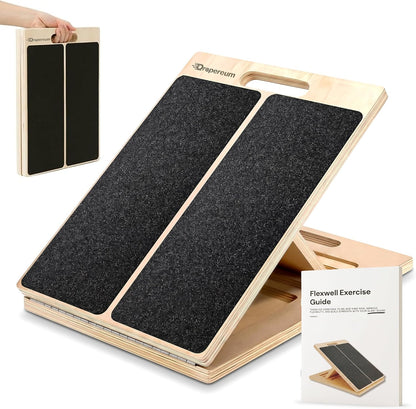 Adjustable Slant Board for Calf Stretching – Incline Stretch Wedge for Achilles Tendon, Plantar Fasciitis Relief, Squat Support & Physical Therapy, Non-Slip Calf Stretcher for Home Gym