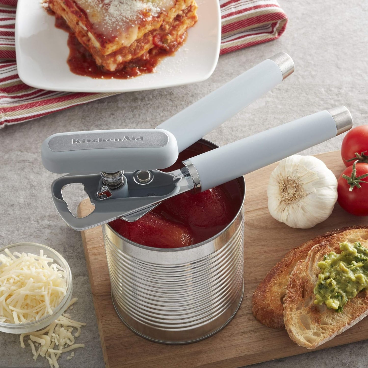 KitchenAid Gourmet Multifunction Can Opener/Bottle Opener, 8.36-Inch, Pistachio