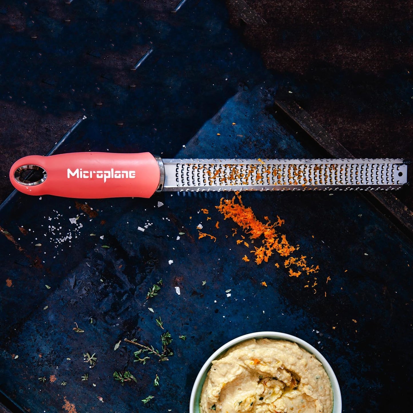 Premium Classic Series Zester - Lipstick Pink | Lemon Zester tool, Hard Cheese & Vegetable Grater | For Citrus, Parmesan Cheese, Garlic, Ginger, Nutmeg | Fine Stainless Steel Blade, Made in USA
