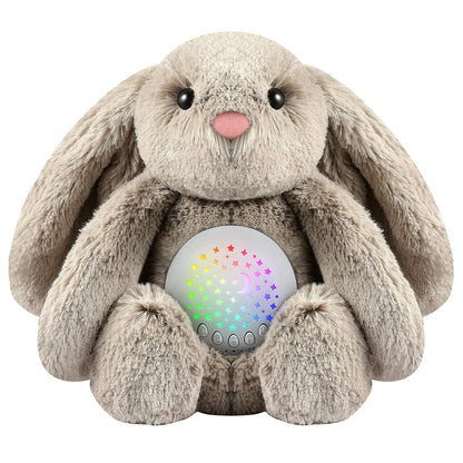 BEREST A13 White Noise Machine & Baby Sleep Soother with 15 Soothing Sounds & Projector Night Light Music Box, Cry Sensor, Rechargeable, Portable for Newborns, Toddlers, Attaches to Crib