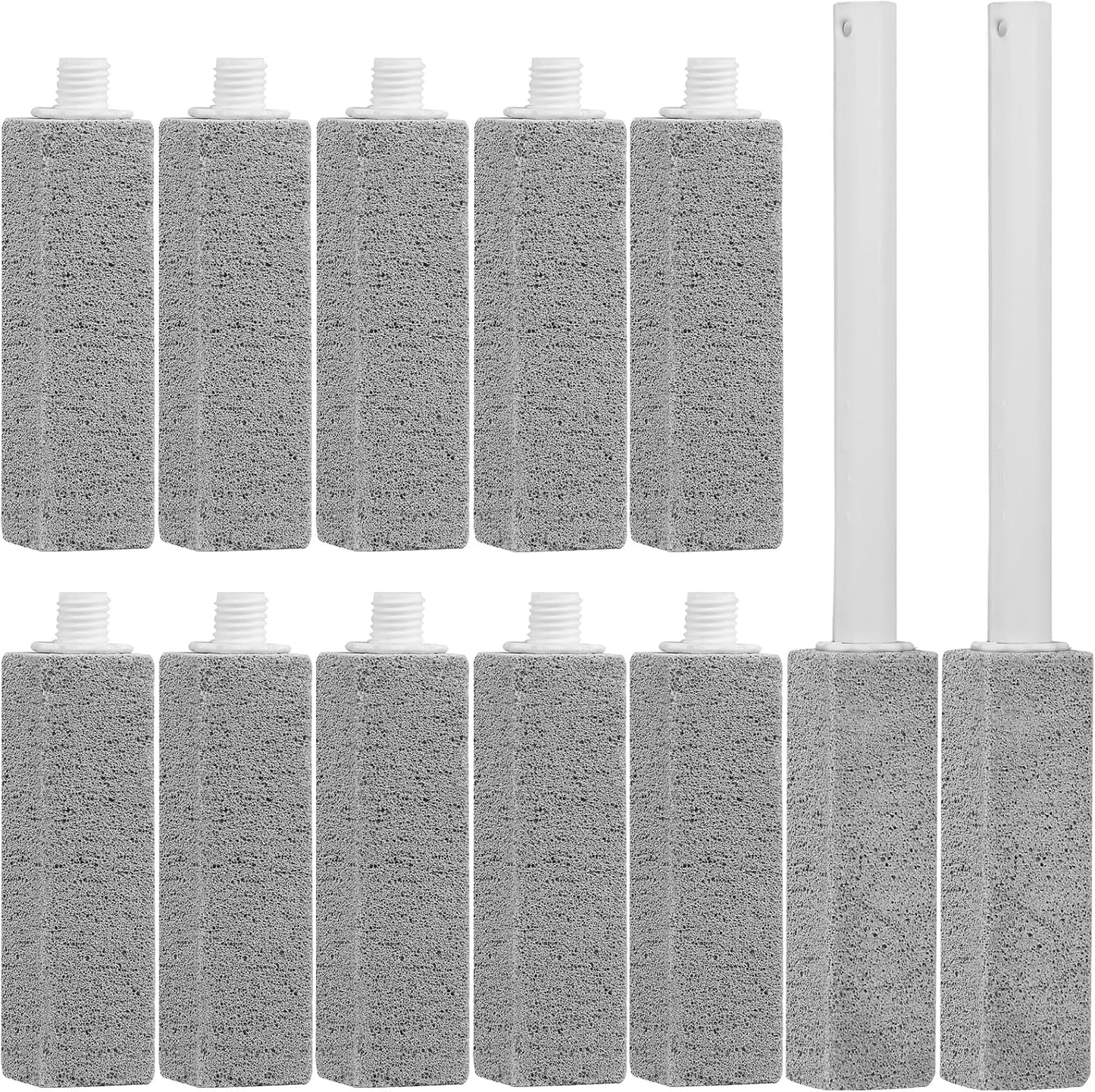 3 Packs Pumice Cleaning Stone with Extra Long Handle, Pumice Stone for Toilet Bowl Clean for Cleaning Toilets, Bathtubs, Grills, Swimming Pools, Sinks