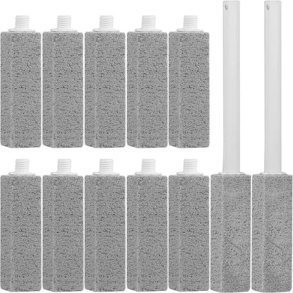3 Packs Pumice Cleaning Stone with Extra Long Handle, Pumice Stone for Toilet Bowl Clean for Cleaning Toilets, Bathtubs, Grills, Swimming Pools, Sinks