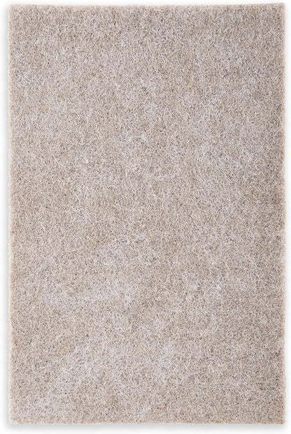 Scotch Felt Pads, 2 Pads, Rectangular, Beige, 4 in x 6 in | Protecting Hardwood Floors, Easy-to-apply, Self-Stick design, Reliable protection from nicks, dents and scratches (SP800-NA)