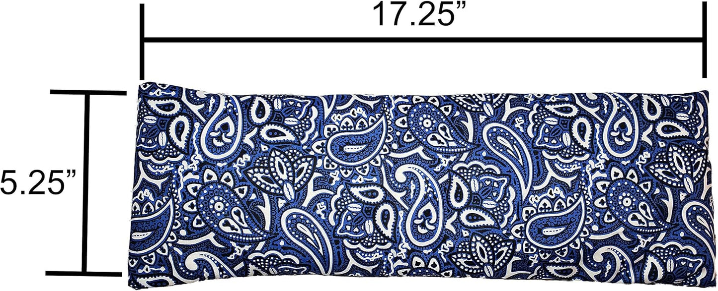 Microwavable Corn Filled Heating Pad and Cold Pack/Washable 100% Cotton Cover (Cross Hatch - Mint, 7.5in W x 11in L)