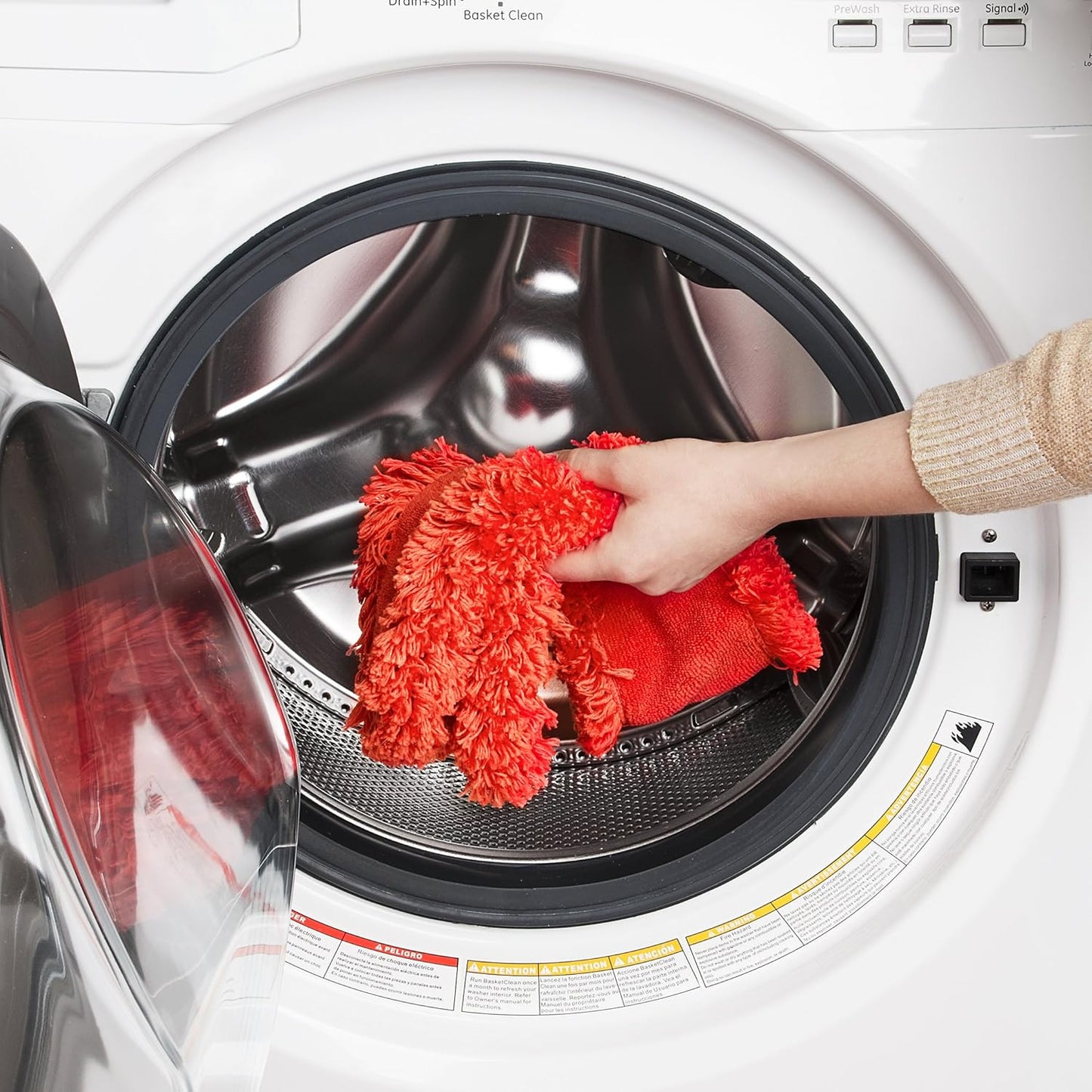 OXO Good Grips Under Appliance Microfiber Duster 4" x 1/2" x 33-1/2" h Orange