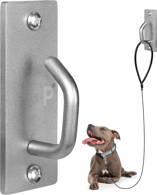 Petbobi Dog Leash Hooks for Wall - Dog Leash Holder, Stainless Steel Wall Mounted Hook, Indoor Outdoor Home & Business Use, Slim Compact & Space Saving Design