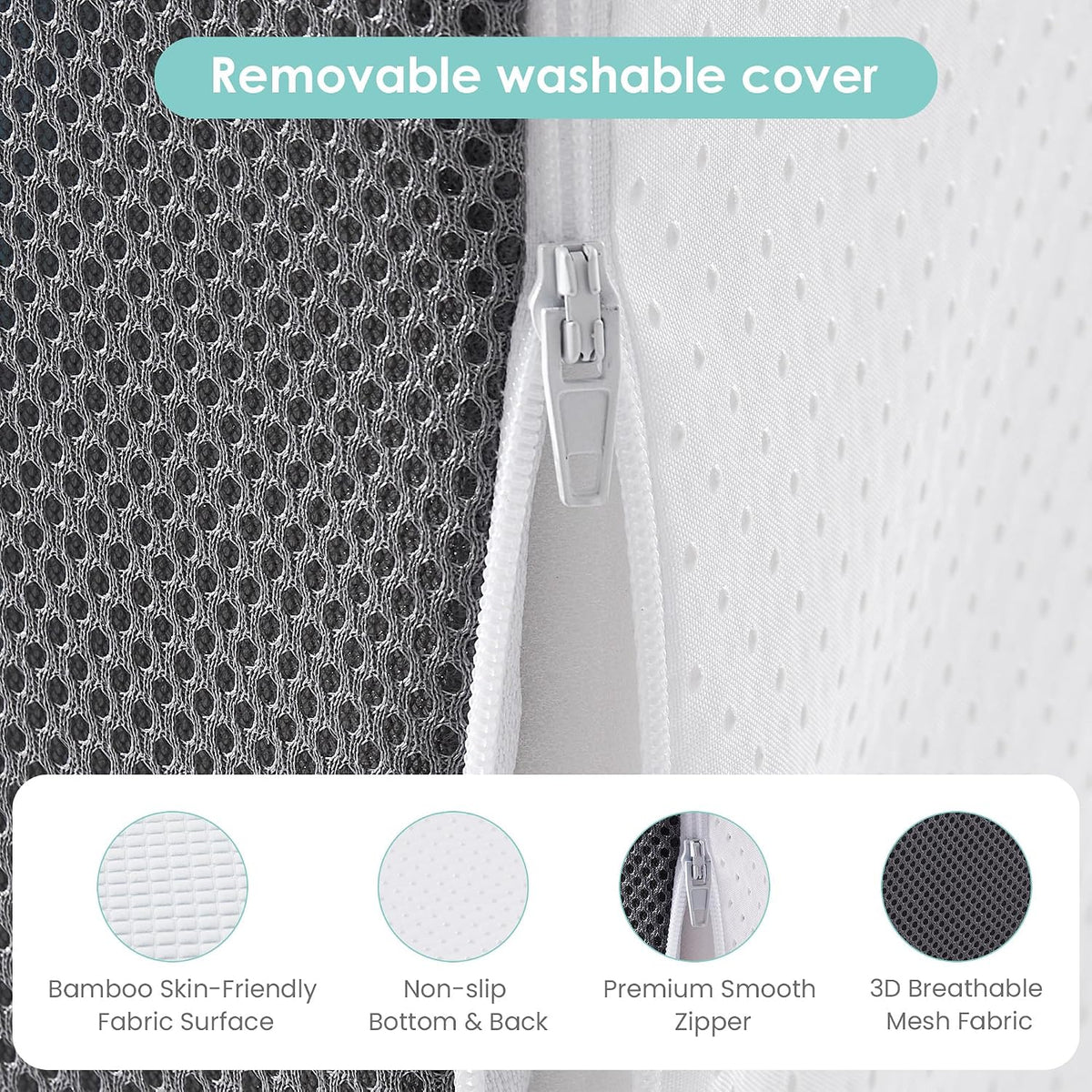 Cozymaker 10-inch Adjustable Leg Elevation Pillows for Swelling Pain Relief