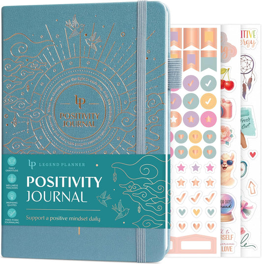 Legend Positivity Journal with Prompts – Guided Daily Affirmation Journal for Women & Men – Mental Health, Gratitude & Reflection Diary (Lavender)