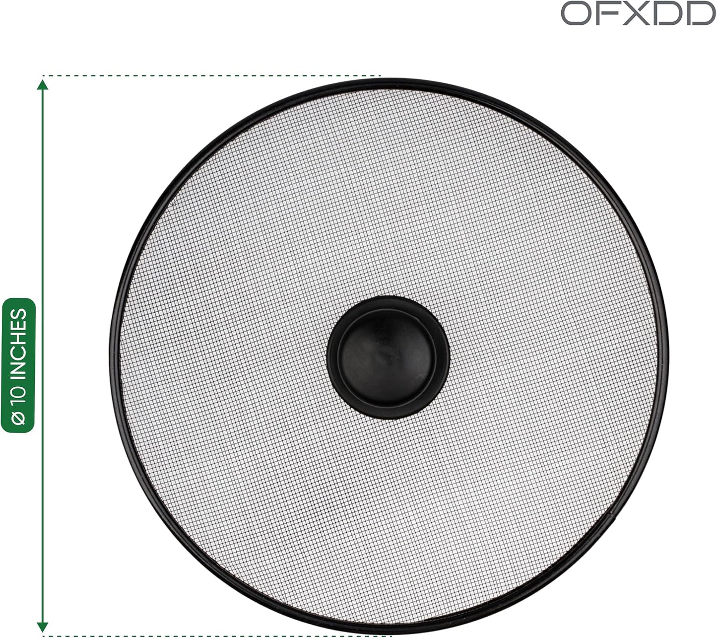 Splatter Screen for Frying Pans - Set Of 2: 10", 10" - Kitchen Ultimate Grease Protection Mesh for Skillet - Bacon Oil Catcher Guard for Pan