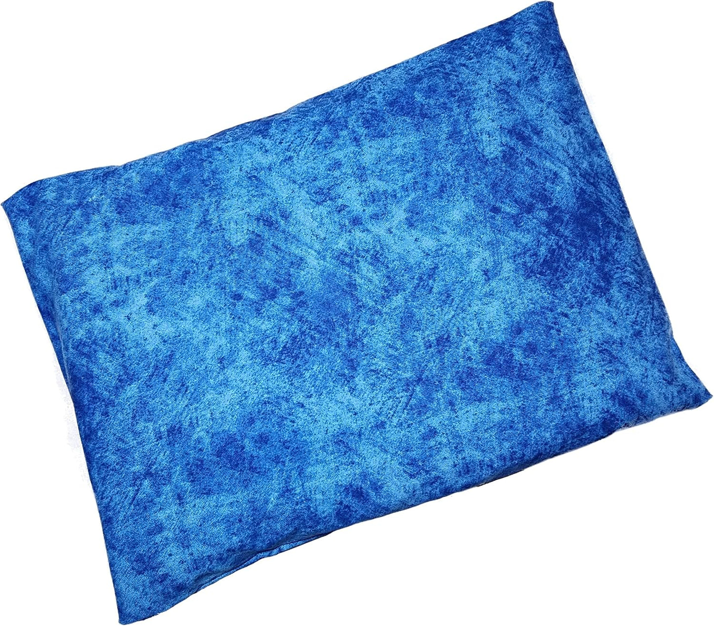 Microwavable Corn Filled Heating Pad and Cold Pack/Washable 100% Cotton Cover (Cross Hatch - Mint, 7.5in W x 11in L)
