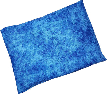 Microwavable Corn Filled Heating Pad and Cold Pack/Washable 100% Cotton Cover (Cross Hatch - Mint, 7.5in W x 11in L)