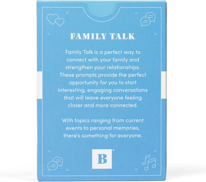 BestSelf Family Talk Deck – 50 Conversation Cards for Kids, Teens & Adults