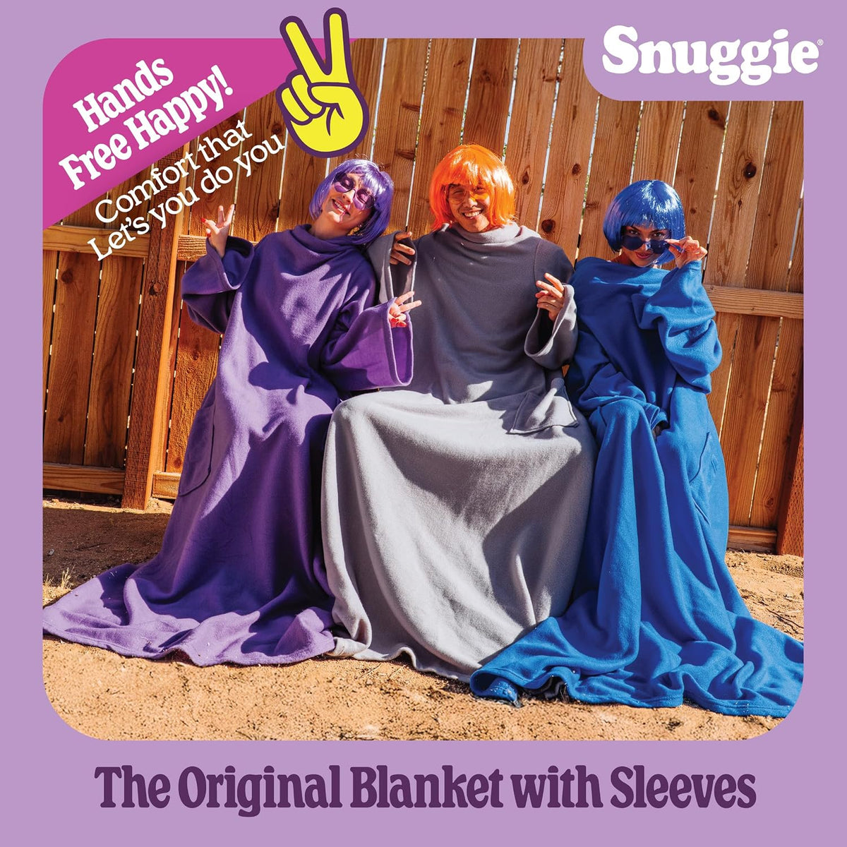 Snuggie The Original Wearable Blanket With Sleeves & Pockets | Cozy Oversized Throw for Adult Men & Women | One Size, 71x54