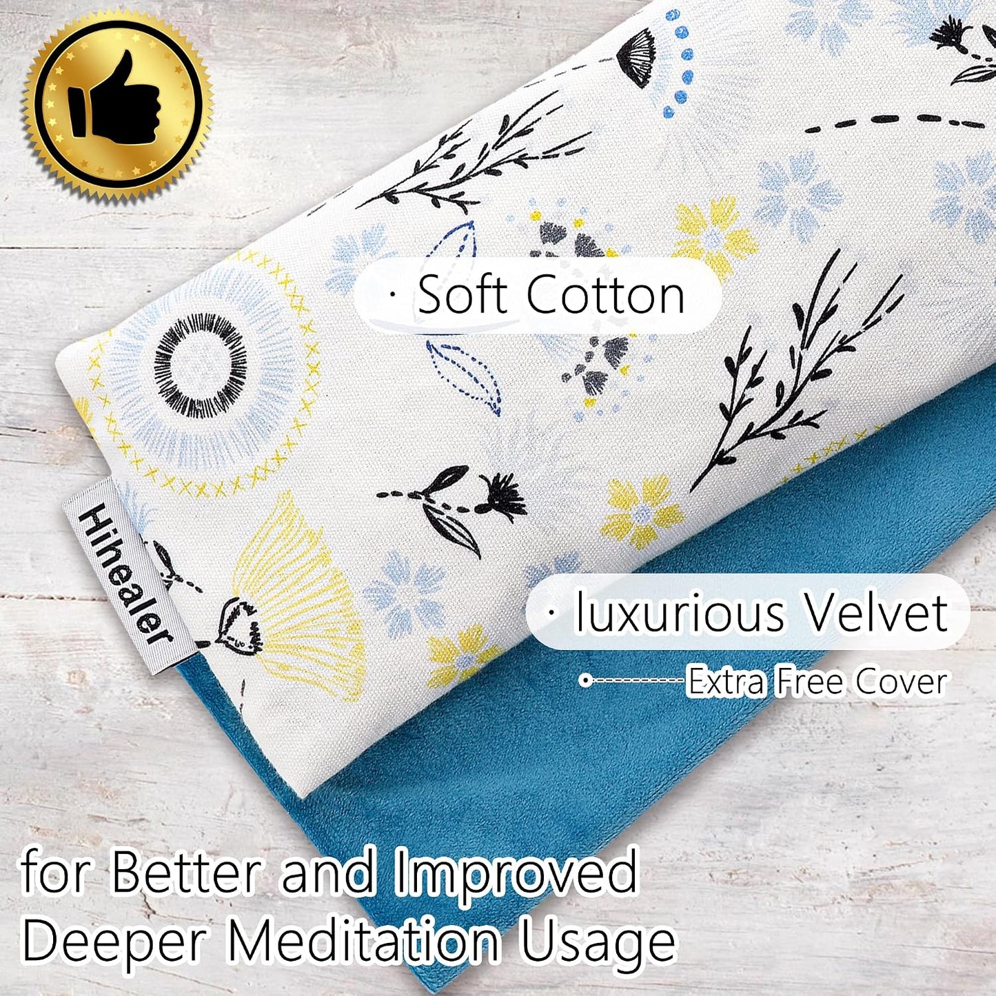 Lavender Eye Pillow for Relaxation, Yoga, Sleep – Weighted Eye Mask for Headache, Sinus, Aromatherapy Moist Heat Compress, Meditation Accessory, Relaxation Gift for Women (Purple)