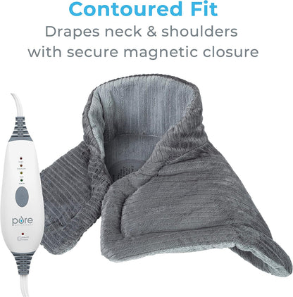 Pure Enrichment PureRelief Neck & Shoulder Heating Pad with 4 Heat Settings