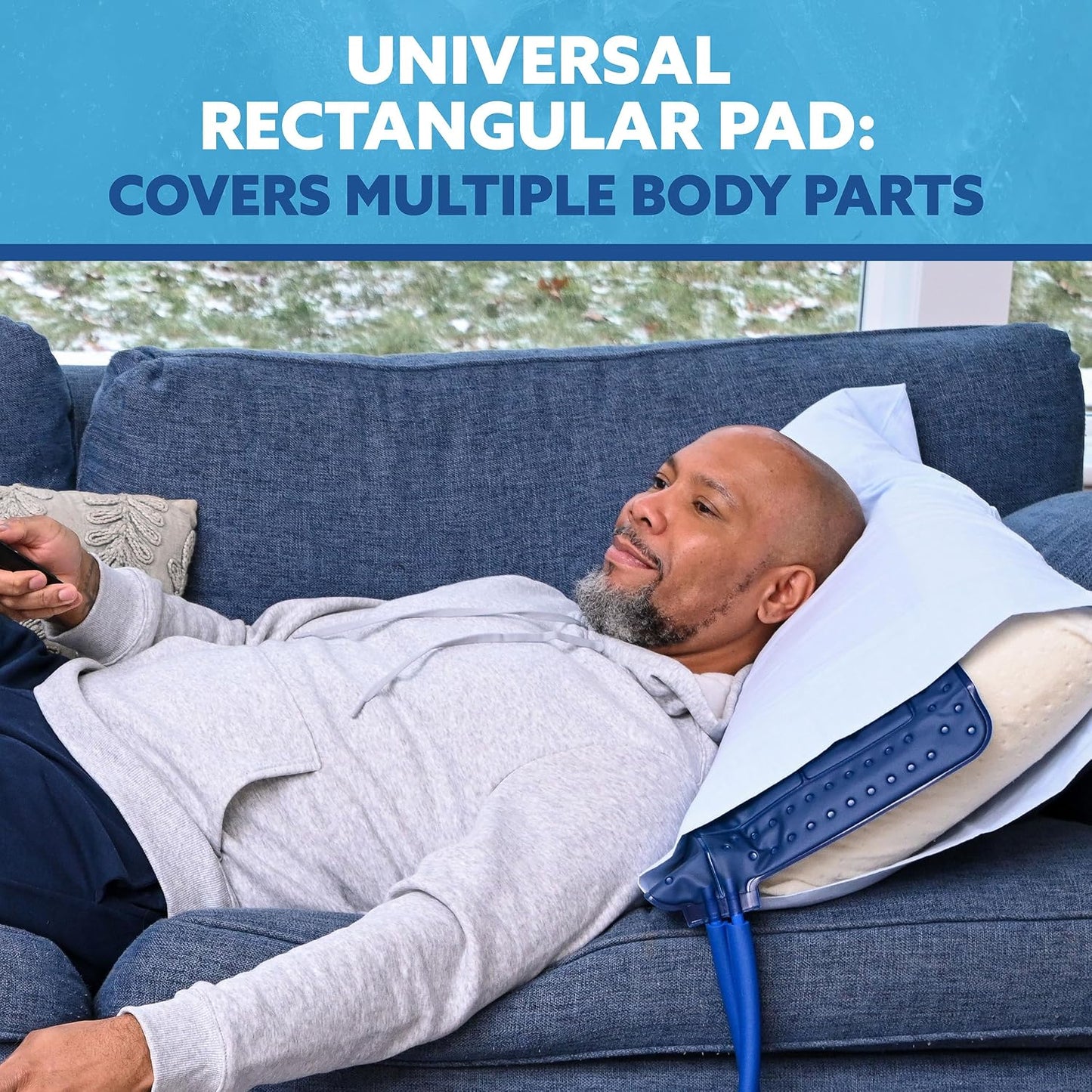 Polar Active Ice® 3 in 1 Knee, Ankle, & Elbow Therapy pad 12.5” x 10.5” with Attached Belts. Use only with The Polar Active Ice #AIS Therapy System.