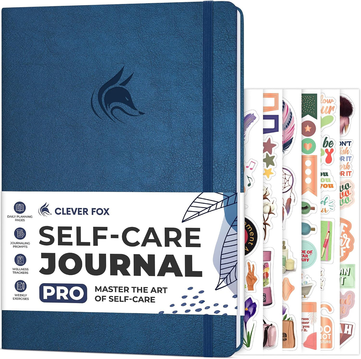 Clever Fox Self-Care Journal PRO for Women, Mental Health, Seashell