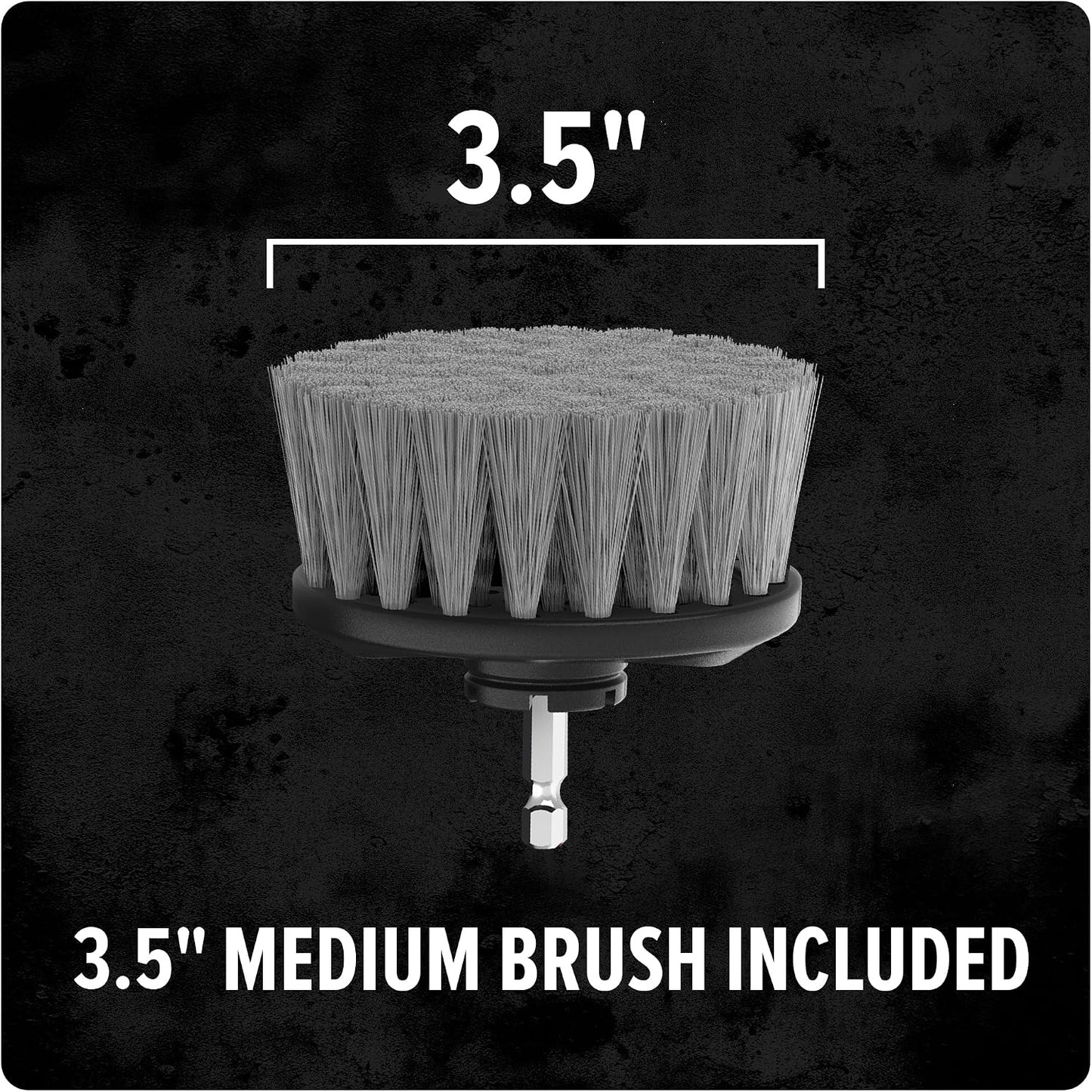 Dirt Devil Soft Bristle Cleaning Brush Set, Includes 2" & 3.5" Brushes | For Use on Glass, Hardwood, Ceramic and More, Gentle Cleaning, Scrubber Brush Drill Attachment for Cleaning
