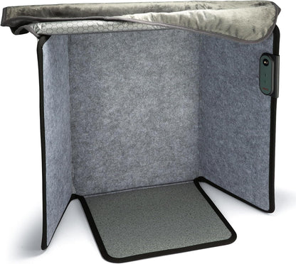 Foldable Foot & Leg Heater, Portable Under Desk Space Heater & Warmer, Heated Floor Mat, Tip-Over Protection, Auto Shutoff, Ideal for Home, Office, or Desk Use, Compact & Safe Design