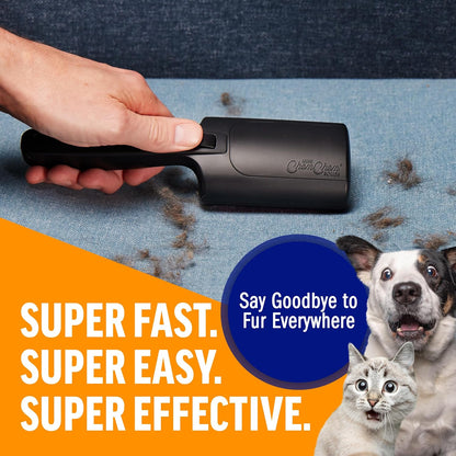 ChomChom Roller Pet Hair Remover – Reusable Lint Roller Pet Hair Removal Tool for Clothes, Couches, Cars and Travel - Cat Dog Hair Remover, Compact, No Sticky Refills Needed (Mini Roller)