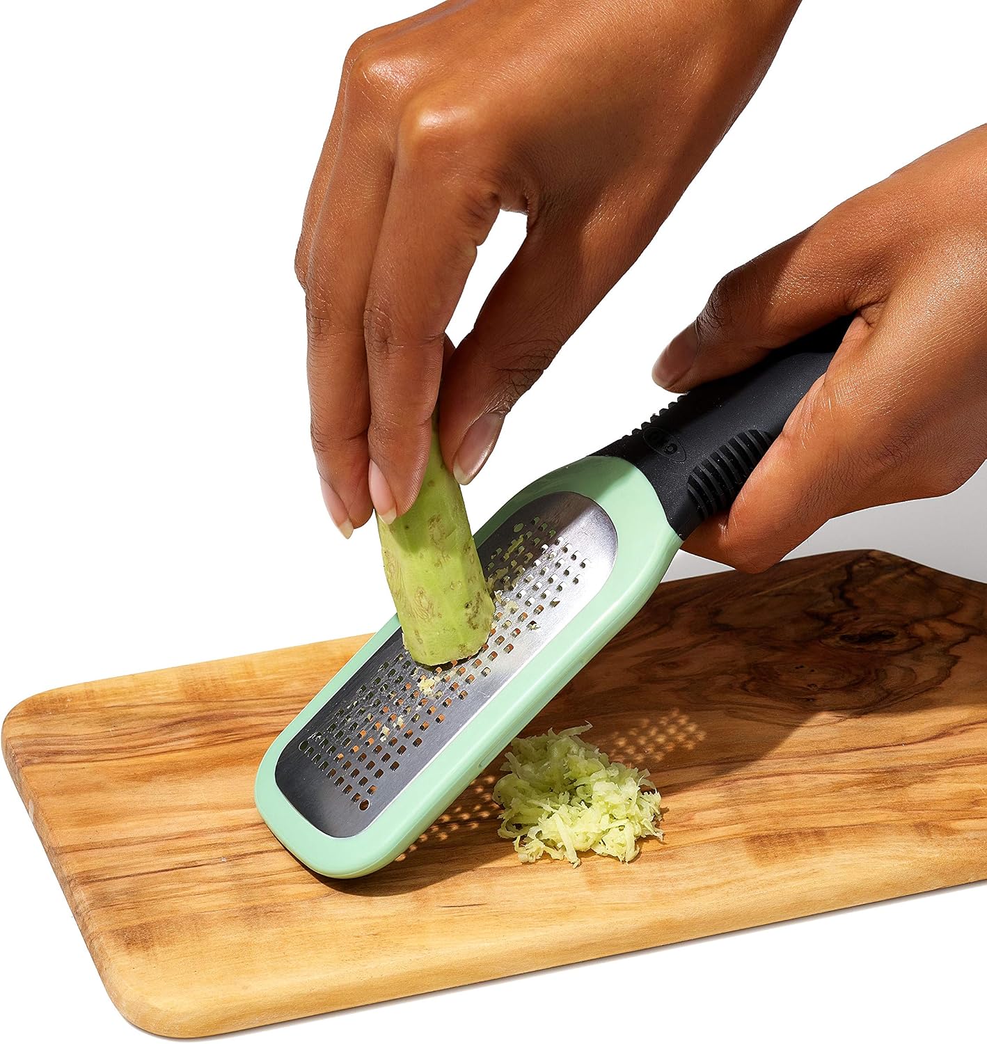 OXO Good Grips Etched Coarse Grater with Handle, Orange | Coarse Kitchen Grater, Sharp Etched Teeth, Non-Slip Handle, Hard Cheese, Vegetables, Chocolate, Easy Grip