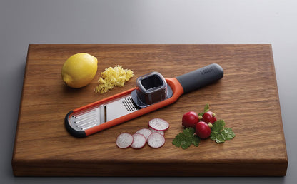 Joseph Joseph 2-in-1 Mini Grater & Slicer – Compact Kitchen Tool with Sharp Stainless Steel Blades